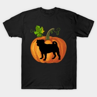 Pug in pumpkin T-Shirt